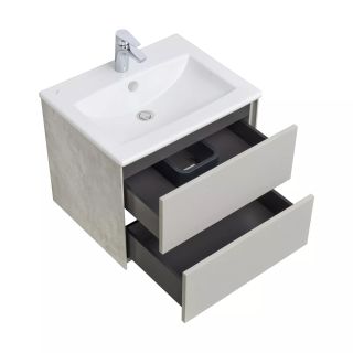 Тумба под раковину Акватон Сохо 60см слэйт/галька серая 1A258001AJ9A0